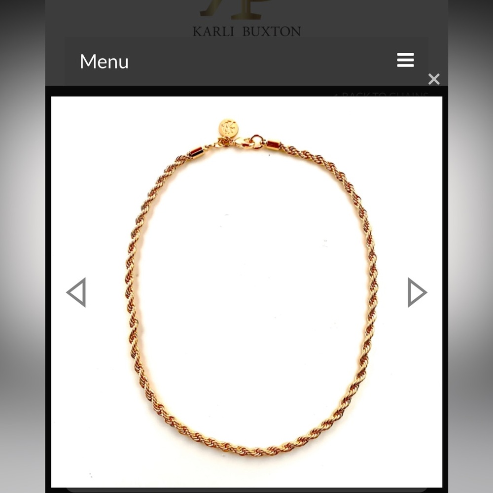 Karli buxton rope chain necklace
